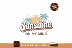 Retro Sunshine Palms Birds image Product Image 1