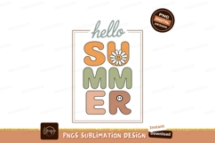 Hello Summer Retro Daisy flower Product Image 1