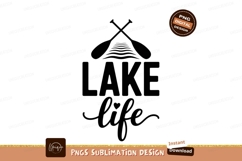 Lake life design text graphic Product Image 1