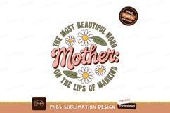 Mother beautiful word flowers text quote Product Image 1