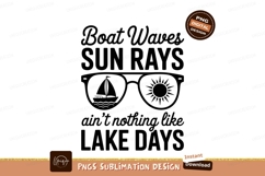 Sailing boat and sun on water ocean Product Image 1