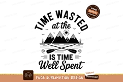 Mountain range landscape with trees and text nature Product Image 1