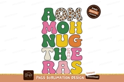 Retro Leopard Print Mom Hugs image Product Image 1
