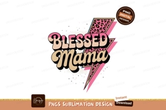 Blessed Mama Leopard Lightning Bolt image Product Image 1