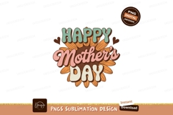 Retro Sunflower Mother Day Greeting happy floral Product Image 1