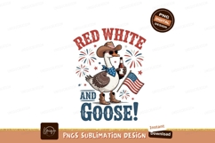 Patriotic goose with beer and flag cowboy sunglasses Product Image 1