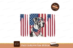 Patriotic Great Dane With American Flag Accents image Product Image 1