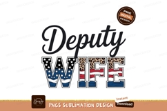 Patriotic Deputy Wife Sublimation Design Vector PNG Product Image 1
