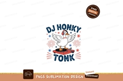 D J duck with headphones on turntable music Product Image 1