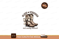 Cowboy Boots With Bow western leather Product Image 1