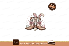 Cowboy boots bunny ears easter eggs image Product Image 1