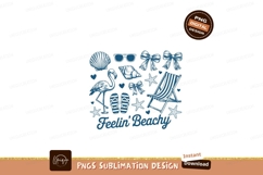 Flamingo sunglasses seashells starfish flip flops beach chai Product Image 1