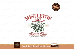Mistletoe Social Club Vintage Emblem image Product Image 1