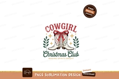 White cowboy boots with red bow and festive text image Product Image 1
