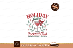 Festive cocktail with holiday decorations spirit club Product Image 1
