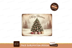 Snowy Christmas Tree With Presents gifts ornaments Product Image 1