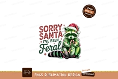 Raccoon Christmas Lights Candy Cane Feral image Product Image 1