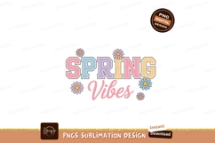 Spring Vibes Floral Text flowers daisies Product Image 1