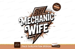 Mechanic Wife Design For Sublimation Png Product Image 1