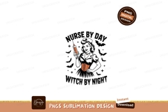 Black cat witch hat pumpkin bats image Product Image 1