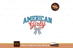 American Girly Bow ribbon patriotic Product Image 1