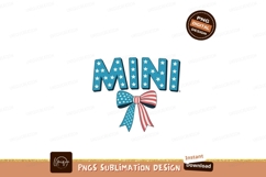 Mini patriotic bow and lettering stars Product Image 1