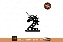 Unicorn number two silhouette stars Product Image 1