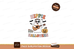 Hippie Halloween guitar pumpkin music Product Image 1