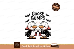 Two ducks dressed as vampires with goosebumps halloween Product Image 1