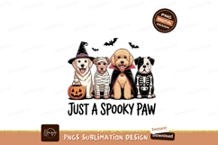 Four dogs dressed for Halloween costumes witch Product Image 1
