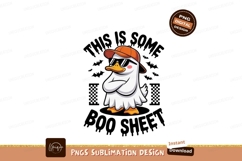 Cool Ghost Duck With Hat And Sunglasses halloween Product Image 1