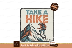 Mountain hiker climbing peak with poles hiking backpack Product Image 1