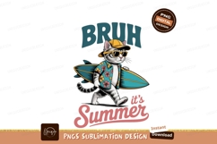 Surfing cat summer vibes beach vacation Product Image 1