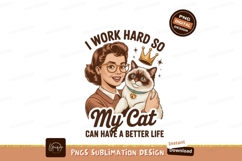 Woman holding cat with crown bell glasses Product Image 1