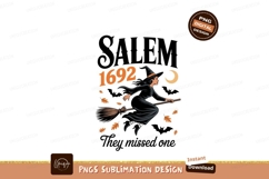 Salem Witch Flying Broomstick Autumn Night halloween Product Image 1