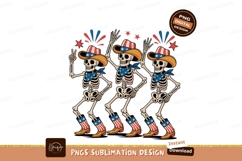 Dancing Skeletons Patriotic Celebration cowboy Product Image 1