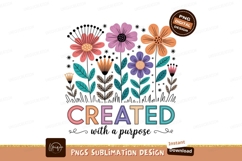 Colorful Floral Design with Inspirational Text flowers Product Image 1