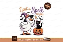 Duck Cat Halloween Magic spell Product Image 1