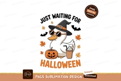 Witch duck with pumpkin and coffee sunglasses Product Image 1