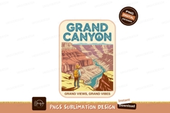 Grand Canyon vista hiker backpack river Product Image 1
