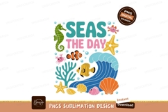 Ocean Life Seas The Day fish seahorse Product Image 1