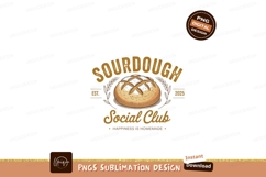Golden Sourdough Bread Emblem bakery baking Product Image 1
