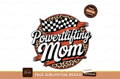Powerlifting Mom Sublimation Png Product Image 1