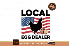 Chicken eggs american flag sublimation png patriotic Product Image 1