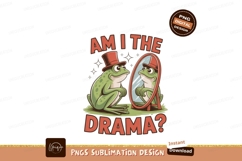 Frog wearing hat looks in mirror green Product Image 1