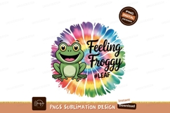Happy frog tie dye flower image Product Image 1
