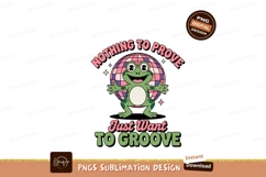 Dancing frog disco ball groovy vibes image Product Image 1