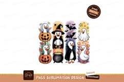 Halloween ducks in costumes pumpkins witch Product Image 1