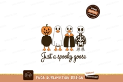 Four birds in Halloween costumes pumpkin skeleton Product Image 1