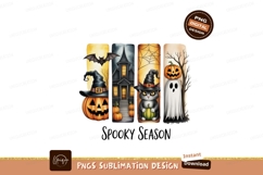 Halloween characters spooky season pumpkin ghost Product Image 1
